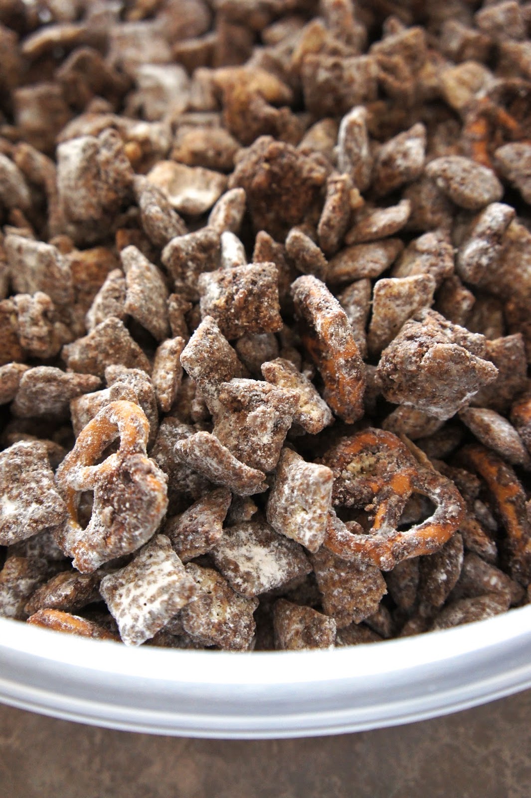 Savory Sweet and Satisfying Chocolate Coffee Toffee Chex Mix