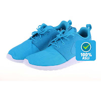 Alfacart Sepatu Pria NIKE Rosherun Blue Laguna-White ANDHIMIND