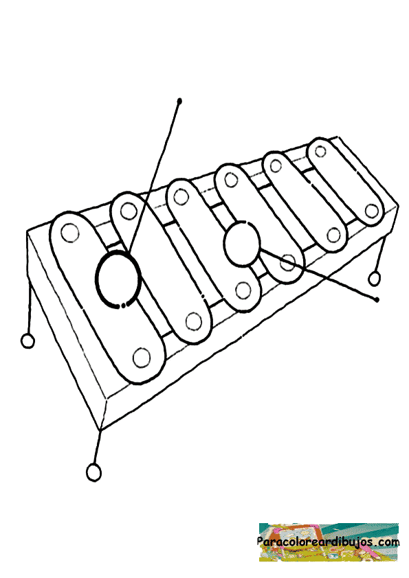 Dibujos Para Colorear Xilofono - Dibujos Para Dibujar