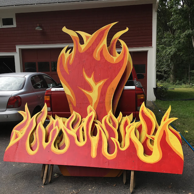 Shivers of Delight Blog: Outside Halloween Decor "The Flames"