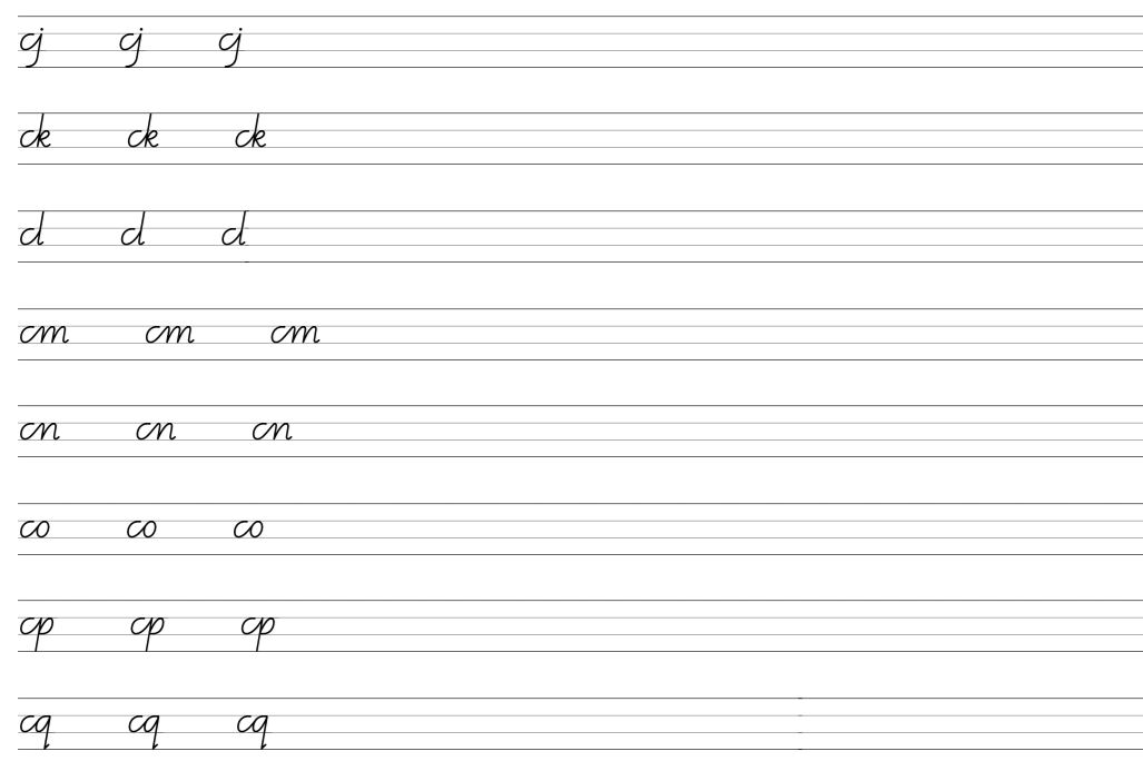 Room 7 - Lawrence Area School: Handwriting - Cursive