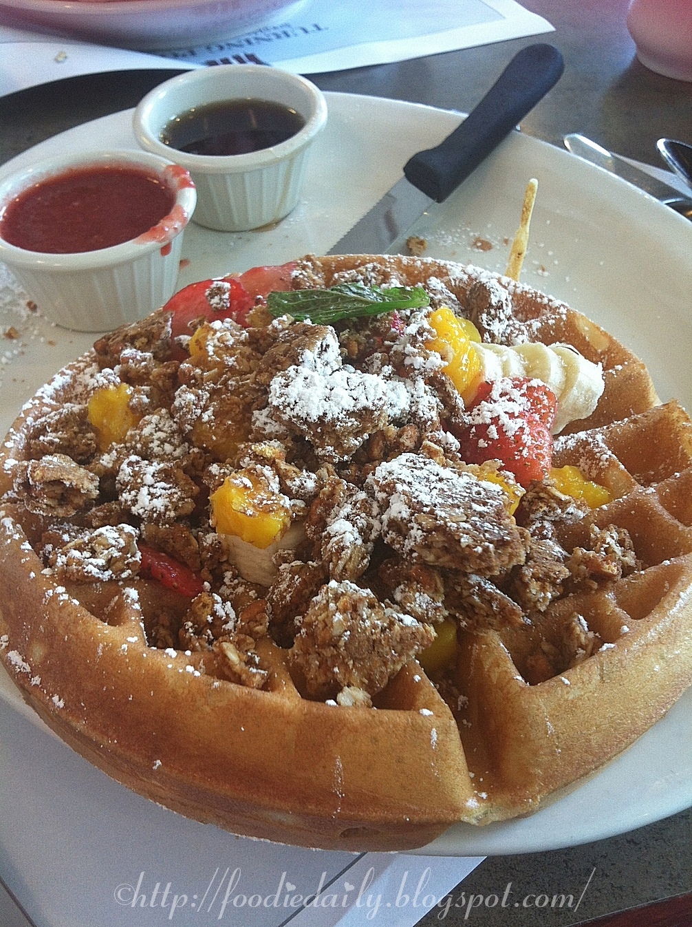 Foodie Daily Tropical Crunch Waffle At Brick Township New Jersey