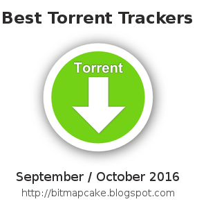 torrent trackers list 2016 september and october bitmapcake list of trackers