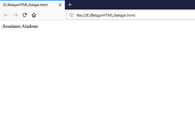 Tutorial Belajar Html