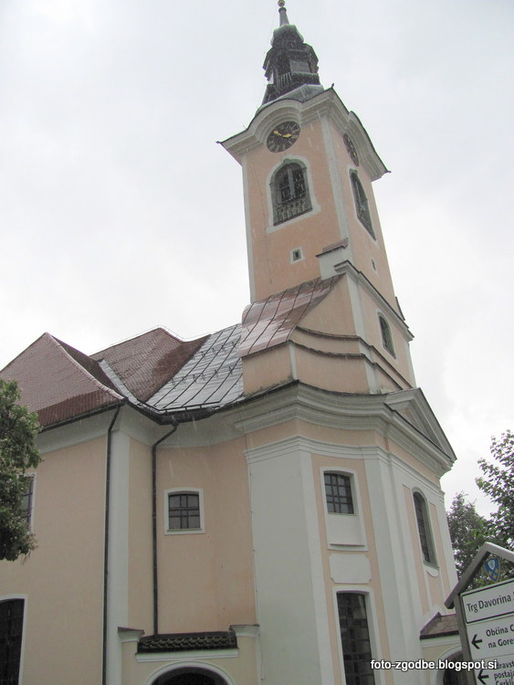 Cerklje na Gorenjskem, cerkev Marijinega vnebovzetja Slovenija