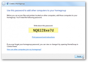 password untuk homegroup