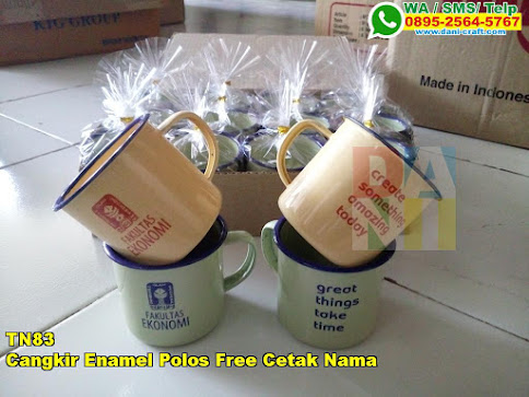 Toko Cangkir Enamel Polos Free Cetak Nama