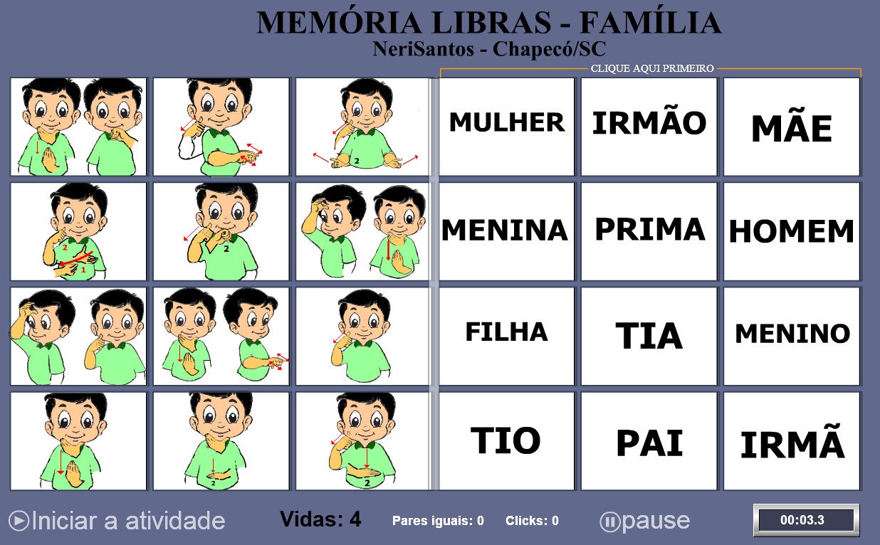 JOGO DA MEMÓRIA - FAMÍLIA