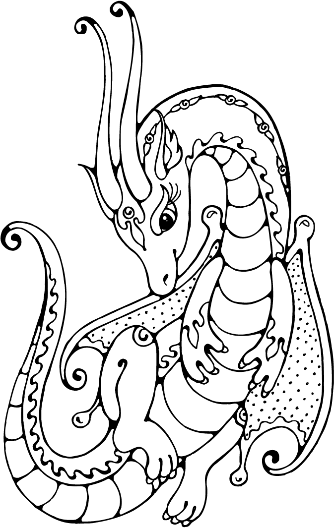 Coloring Pages Dragon Coloring Pages Free and Printable