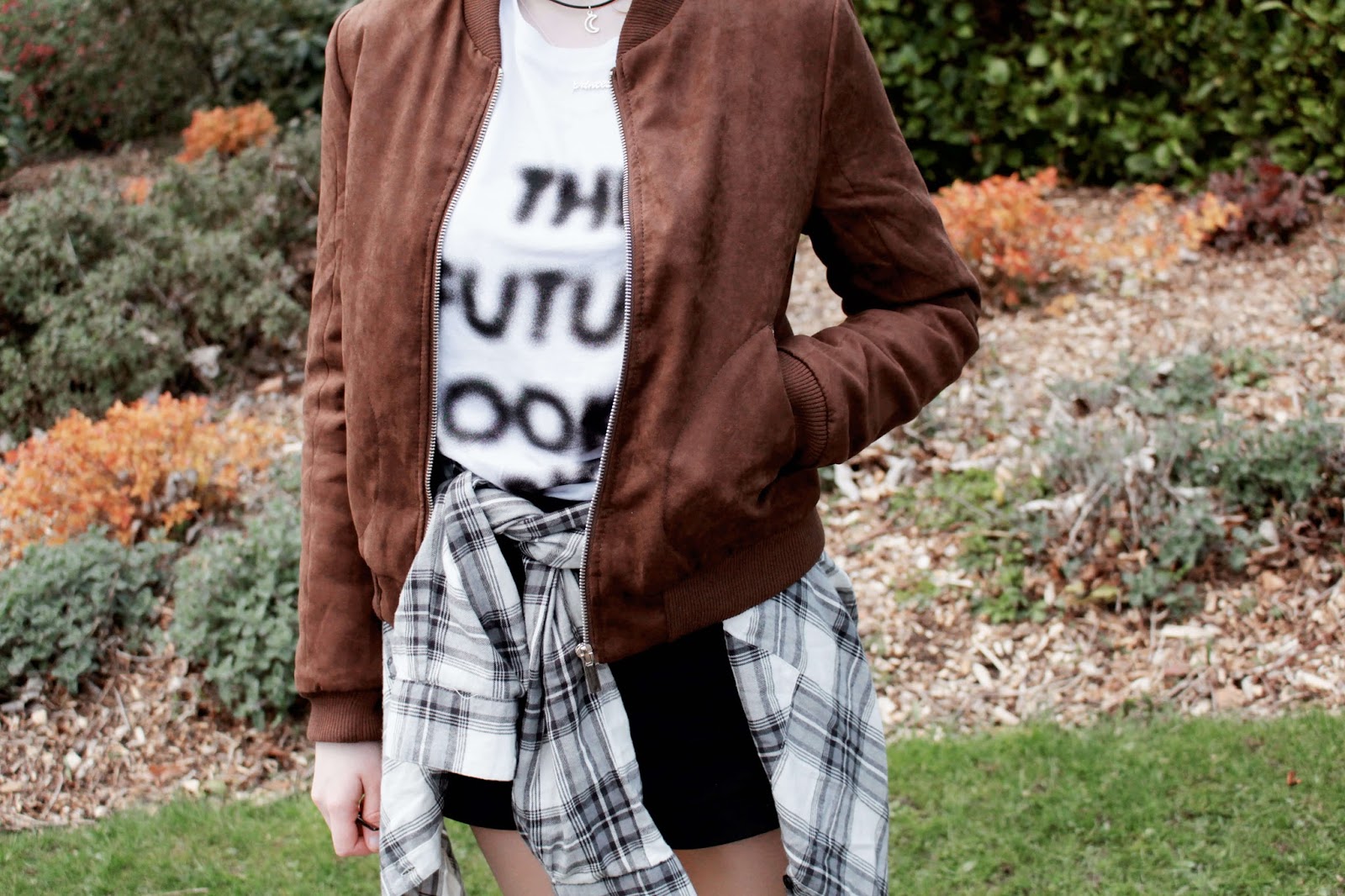 boohoo suede for spring ava suedette bomber jacket ootd inspiration