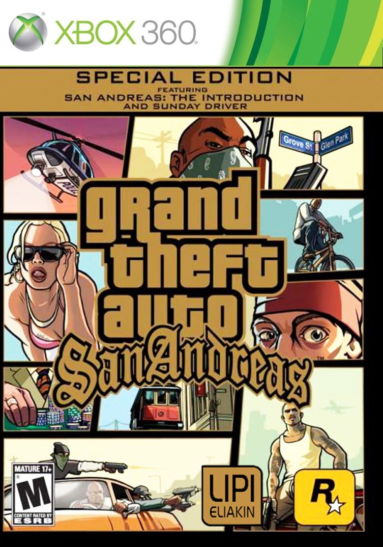 Grand Theft Auto San Andreas HD Remake 2015 SO PARA XBOX 360 Grand Theft Auto San Andreas HD Remake 2015 SO PARA XBOX 360