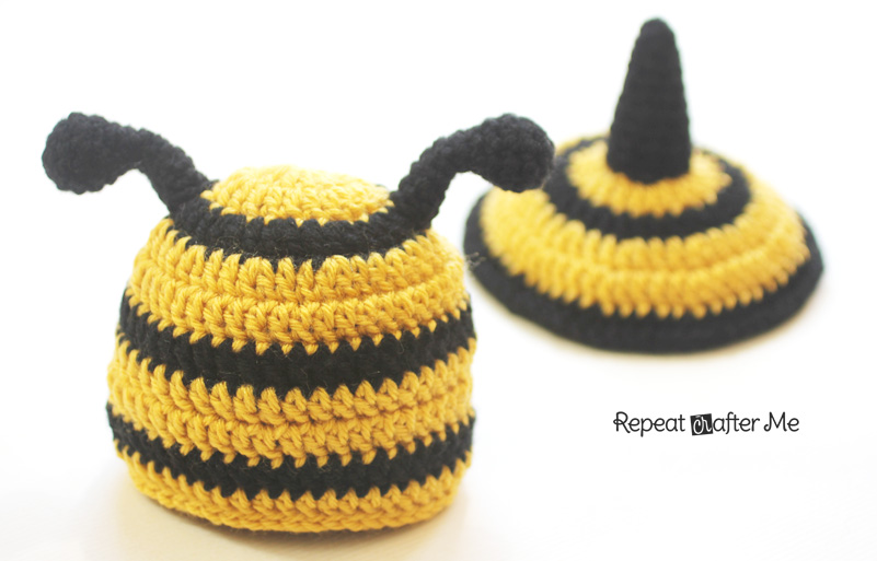 Crochet Bumble Bee Hat and Tushie Cover Pattern Repeat Crafter Me