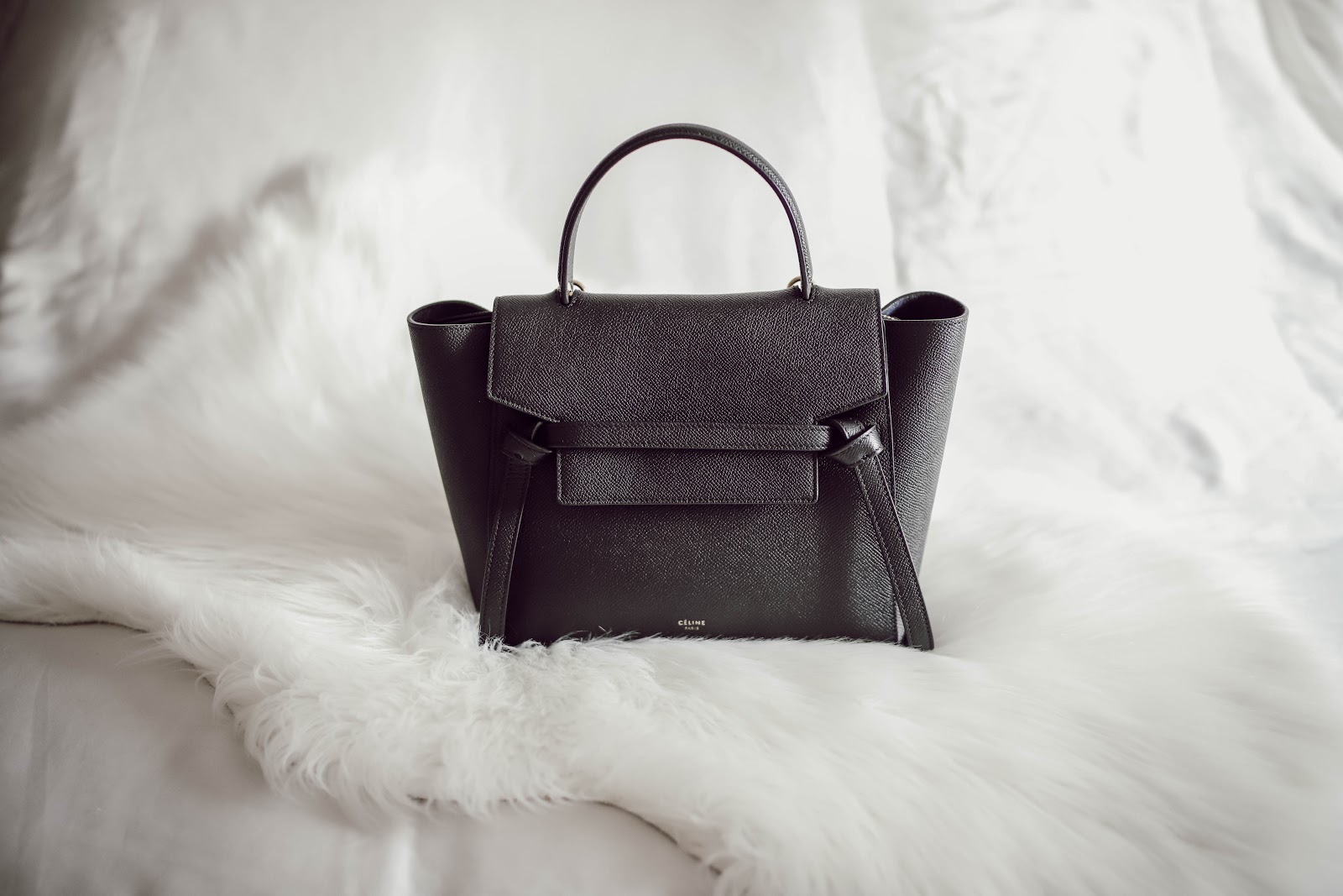 celine belt bag micro black