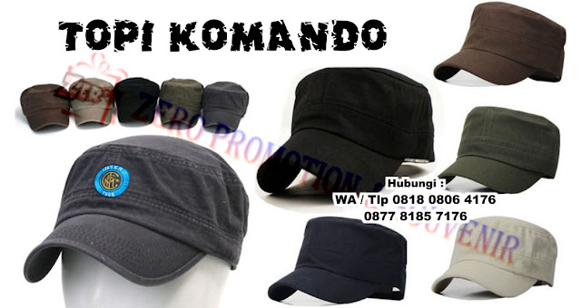 Topi komando (commando hats) model topi kotak