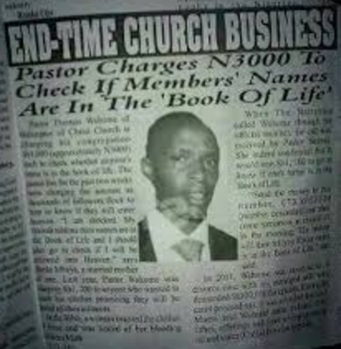 end time church business