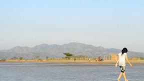 Tourist attraction Caruban beach in Rembang