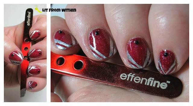 Effenfine Tweezers-inspired nail art