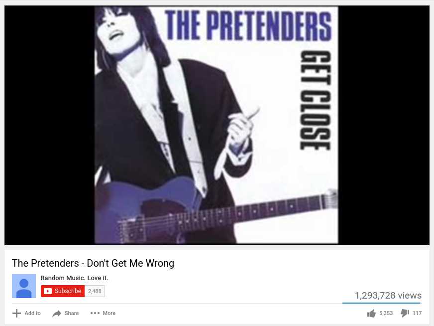 dont get me wrong the pretenders dont get me wrong the pretenders