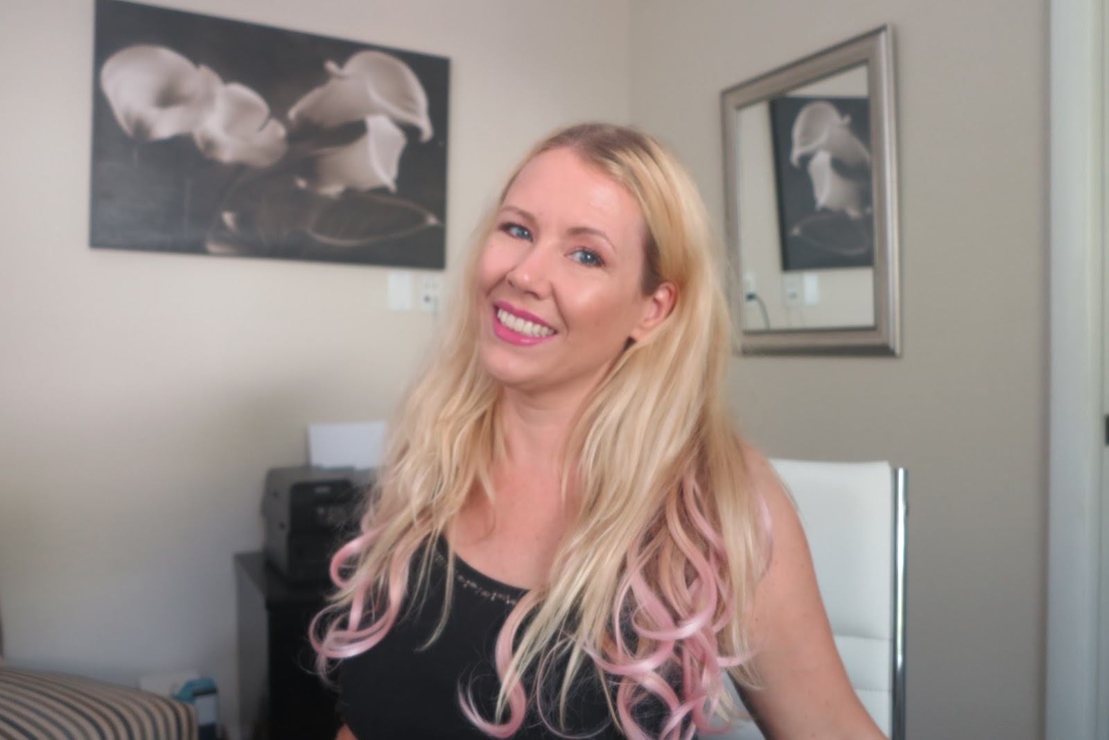 Pastel Pink To Blonde Balayage Hair Without Damage