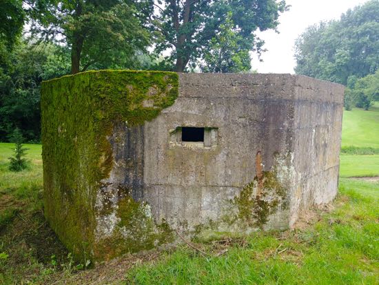The pillbox on Potters Bar golf course, grid reference TL 24863 02396 Image by the North Mymms History Project released under Creative Commons