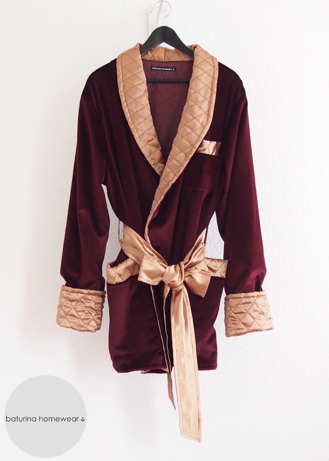 Velvet Smoking Jacket and Quilted Silk Dressing Gown
