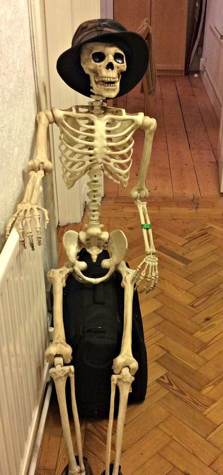 Skeleton in hat and shoes, Hobbis Family Halloween 2016