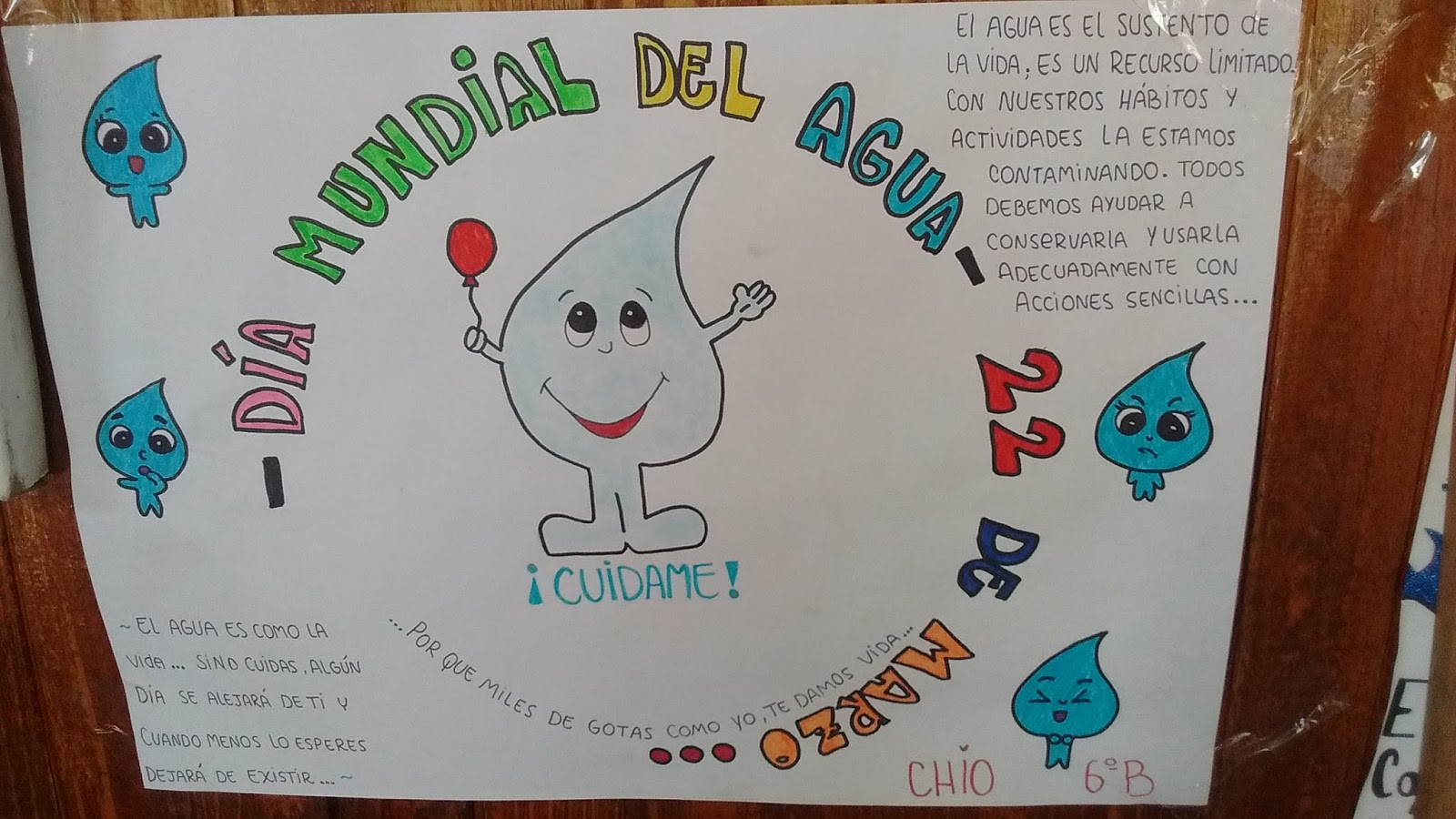 ESCUELA PRIMARIA 1456 DIA MUNDIAL DEL AGUA POR SEXTO GRADO A y B ESCUELA PRIMARIA 1456 DIA MUNDIAL DEL AGUA POR SEXTO GRADO A y B