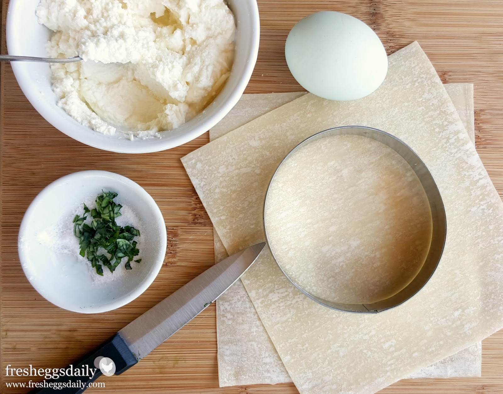 Egg Yolk Ravioli on a Bed of Basil Marinara Sauce / Coop to Kitchen