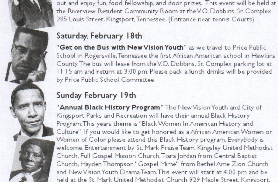 Douglass-Riverview News and Current Events: 2012 Black History Month Events