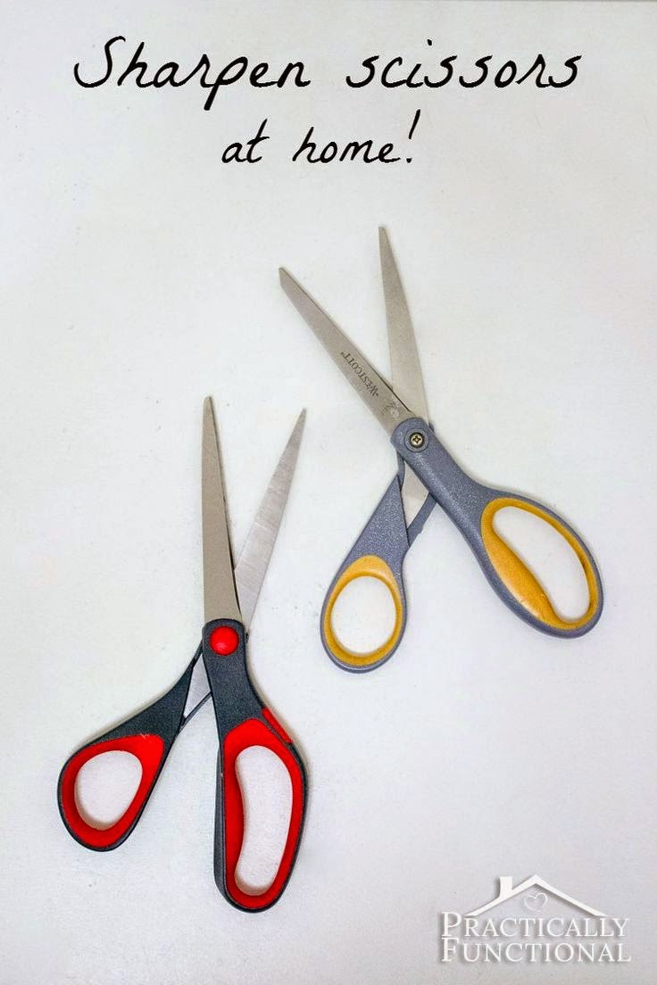 Learn how to sharpen scissors at home using sandpaper! It sharpens the