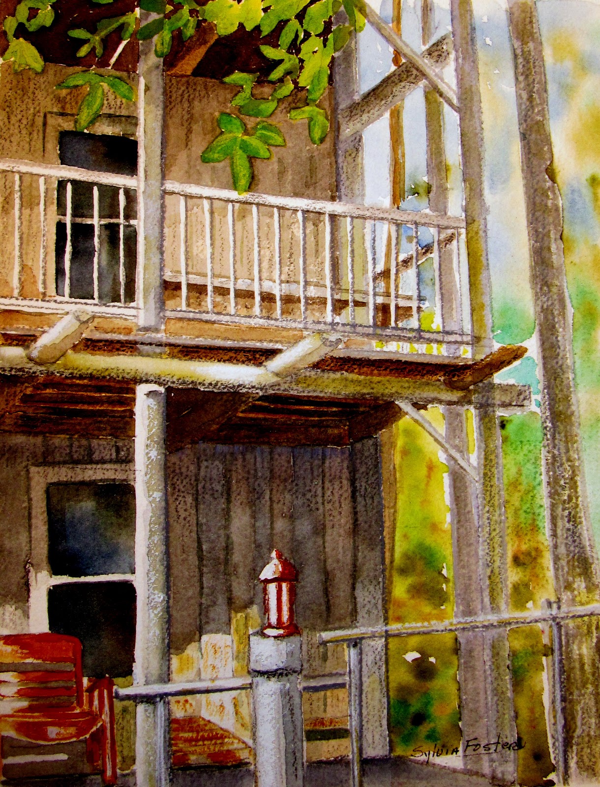 Sylvia Paints Watercolors: Adams Ranch paintings