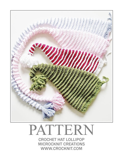 crochet patterns, how to crochet, baby hats, pixie, elf, santa, long tail, newborn,