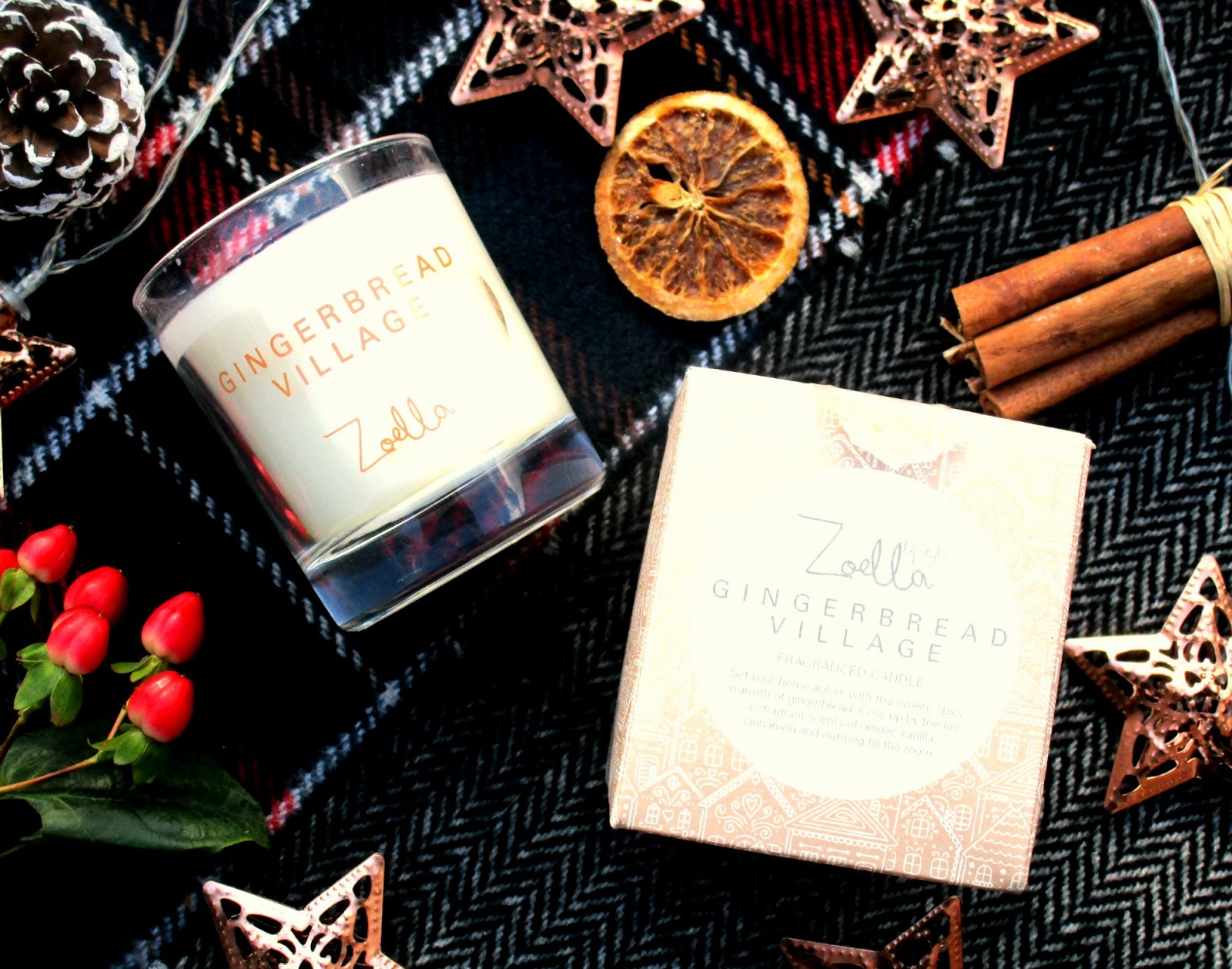 Zoella Gingerbread Village Candle Review