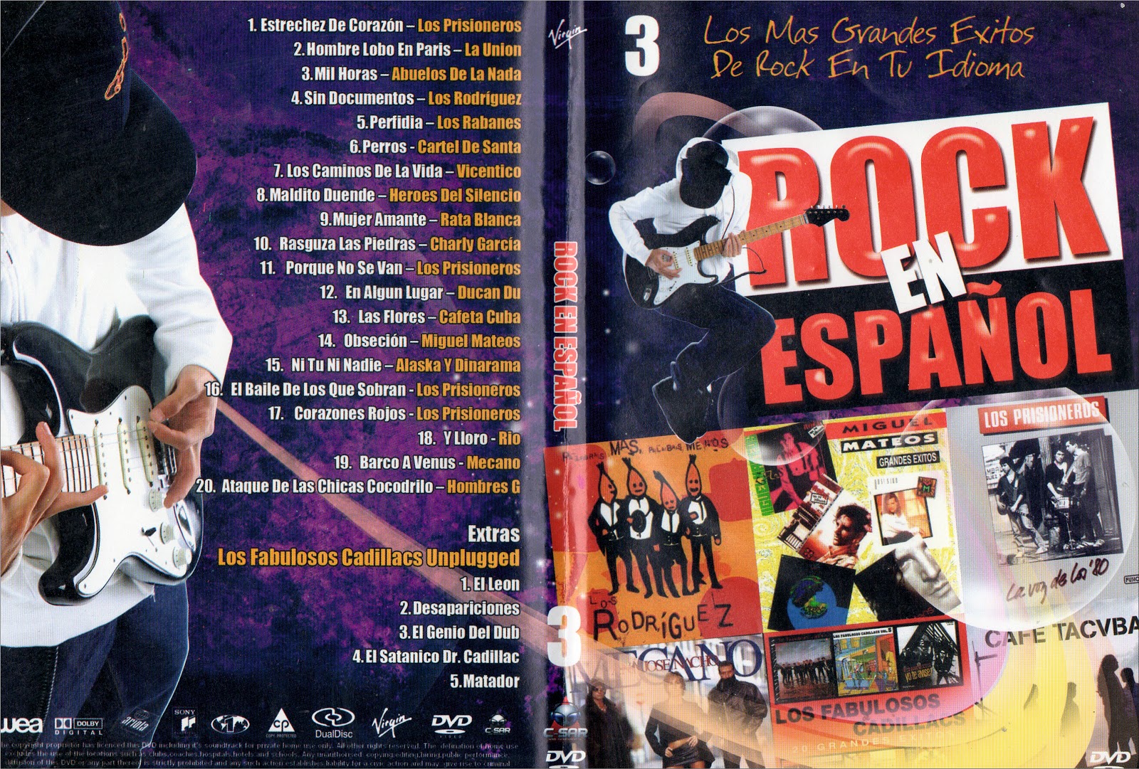 ROKO DVD COVER ROCK EN ESPAÑOL VOL.3