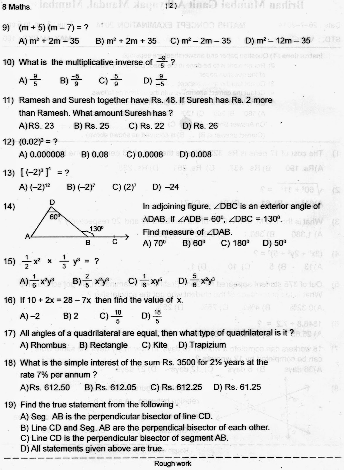 Preparations for IPM, MTSE, Olympiad, MAT, Scholarship,CBSE, ICSE ...
