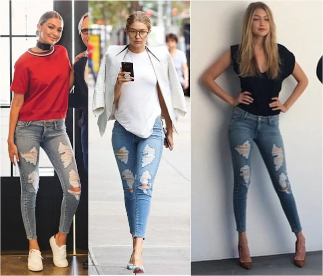 Gigi Hadid Ripped Jeans