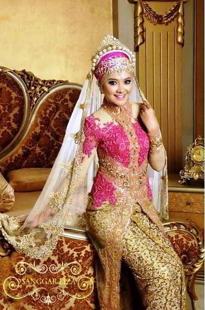 Kebaya Pengantin Warna Gold Model Terbaru Model Kebaya Pengantin Warna Gold