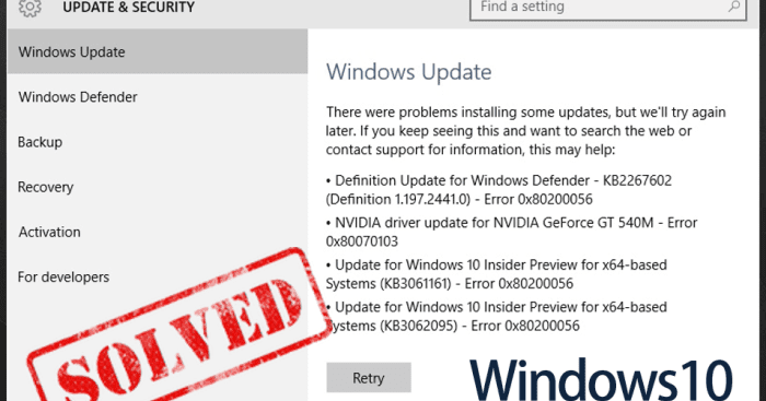 0x80246007 windows 10 ошибка