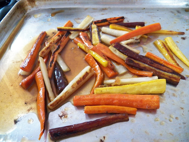 Honey and Garlic Roasted Carrots