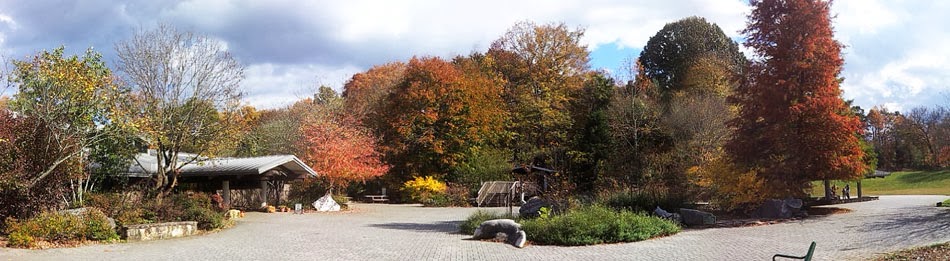 Ijams Visitor Center in autumn