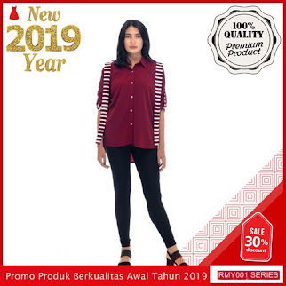 RMY024C29 Chapter 9 Atasan Blouse Keren Tangan Panjang BMGShop