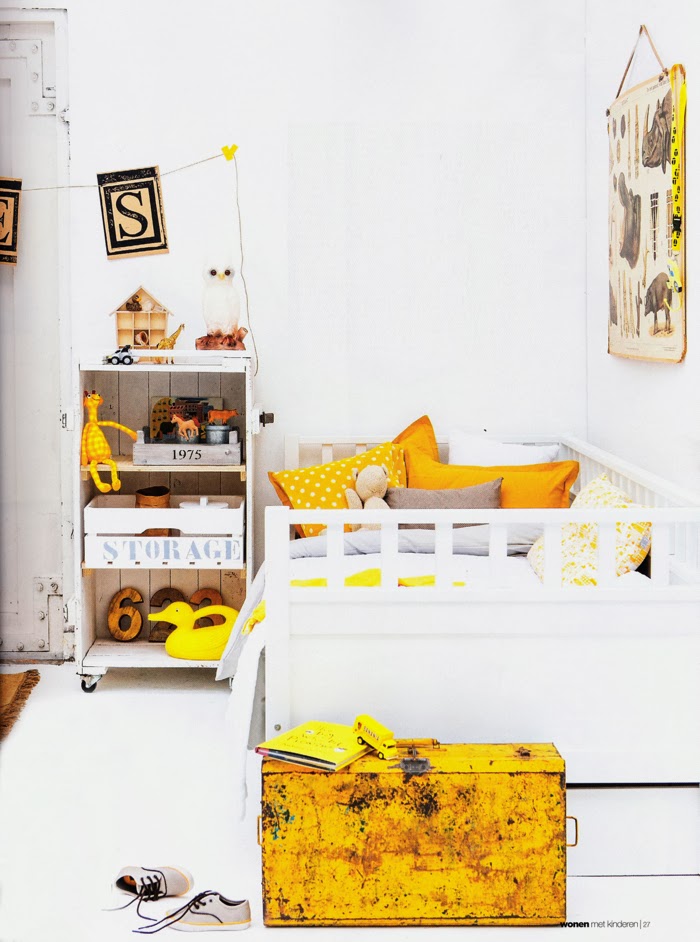 yellow boy's room  photo Bart Brussee - styling Esther Loonstijn 