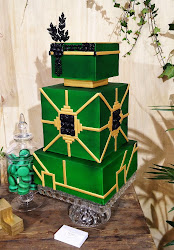 emerald cake gold cakes isomalt deco gatsby inspired sweet jewels theme decor tiers inspiration sparkling rose dark birthday cupcake fondant