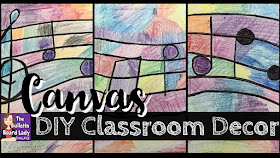 Learn how to create your own canvas art for your home or classroom with supplies you already have!  Works with any theme and doesn't take long to complete.