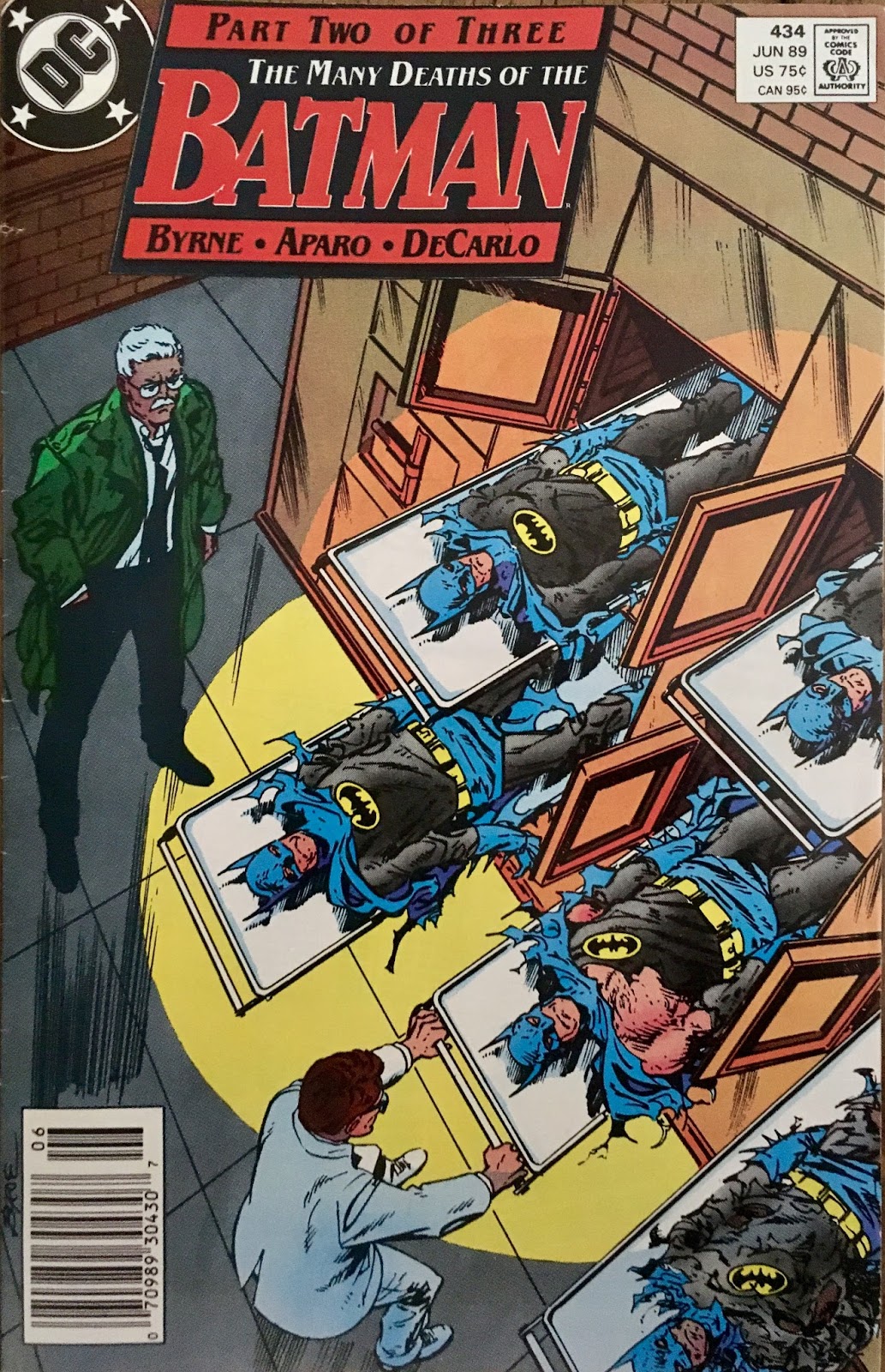 DC many deaths of batman john byrne Batman #433 1989 
