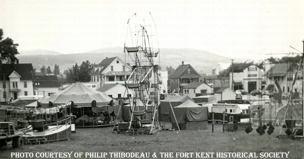 Maine Circus History 1940s Fort Kent Carnival Photo