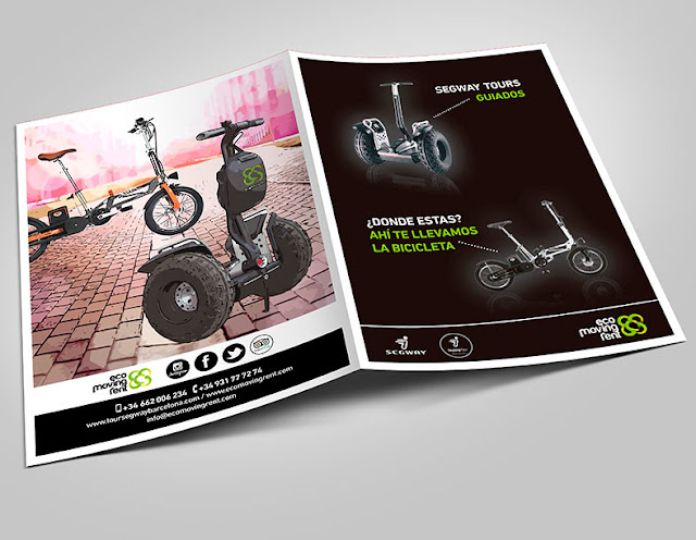 Diseño de catálogos en Barcelona segway y bicicletas eléctricas