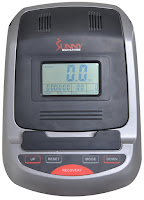 Large LCD display screen. Shows time, speed, distance, calories & pulse. Sunny SF-RB4602