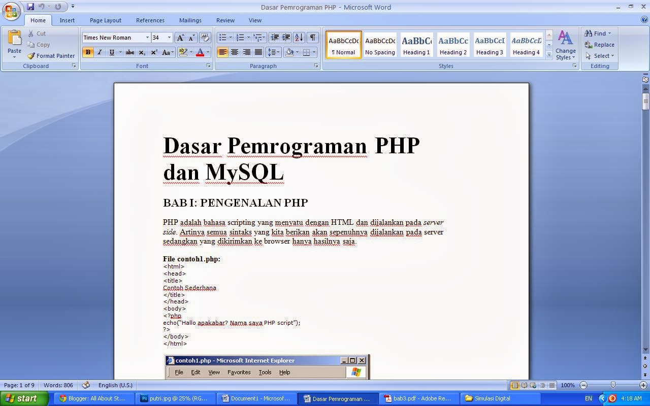 All About Study And Event Cara membuat Ebook berformat Epub