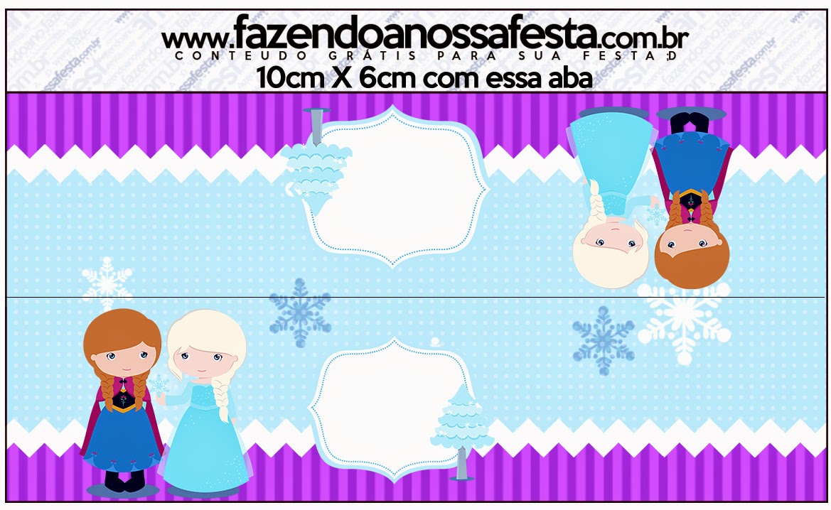 Frozen Niñas en Navidad: Etiquetas Candy Bar para Imprimir Gratis. Etiquetas de Frozen Niñas en Navidad para imprimir gratis.